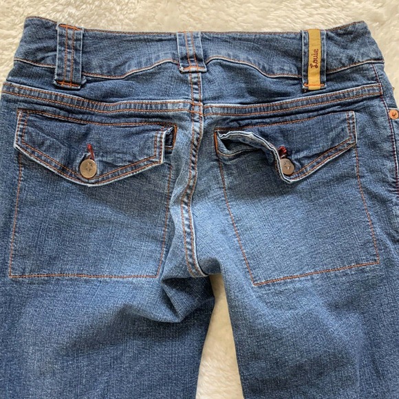 Anthro Cropped Cargo Ankle Jeans Flap Pockets 26 4 - Picture 4 of 6